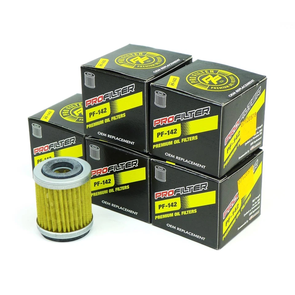 Filtro de aceite de repuesto para Yamaha Big Bear Raptor Kodiak TM PAQUETE DE 5 PF-142 Foto 1 de 3