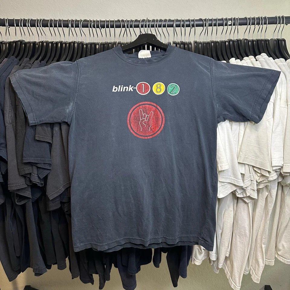 Vintage rare 90s London tour Blink 182 tee With Erou Tag m With Nice Distressed - Image 1 of 4
