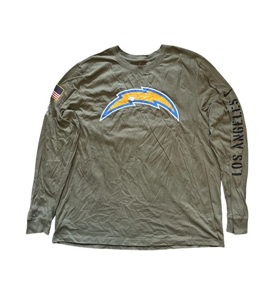 Nike Los Angeles Chargers Salute To Service Long Sleeve T-Shirt Men's Size 2XL - Image 1 of 4
