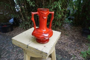 Vase rot Amphorenform Nr. 1350/25 H 25 B 18/7 cm - Bild 1 von 4