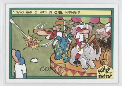 1976 Funky Facts Weird World of Baseball Batting Around #36 - Image 1 of 2