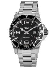 Nuevo reloj para hombre Longines HydroConquest cuarzo 44 mm esfera negra L3.840.4.56.6