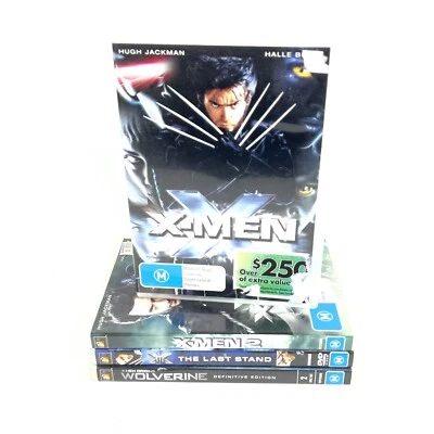 4x X-Men Movie Bundle XMen 2 The Last Stand And Origins Dvds Region 4 - image 1 of 3