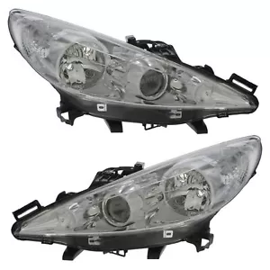 Peugeot 207 2006-2015 Headlights Headlamps Projector Type 1 Pair Left & Right - Picture 1 of 24