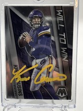 Kirk Cousins Signed Mosaic Card W/coa Awesome