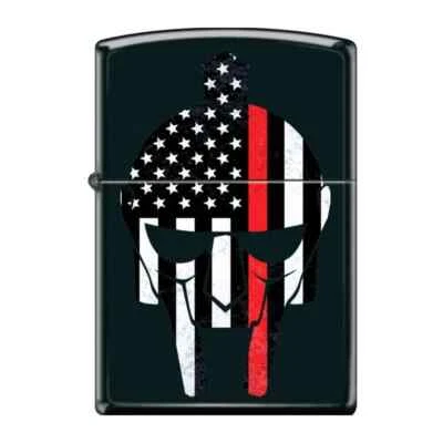 Encendedor Zippo - Delgado Red Line Warrior Negro Mate - 854885 Foto 1 de 4
