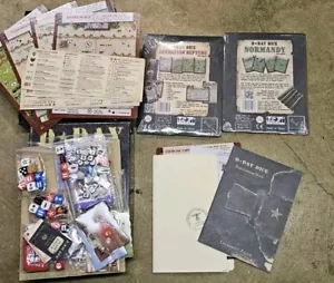 D-Day Dice Do or Die Board Game 1st Ed + Atlantikwall Normandy Neptune Expansion - Picture 1 of 8