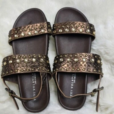 Very Volatile Women's Milan Fisherman Sandals Bronze Size 8 Platform - Image 1 of 4