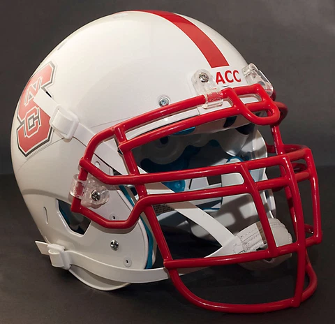 *CUSTOM* NC STATE WOLFPACK NCAA Schutt XP Authentic GAMEDAY Football Helmet Cover