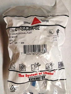 SIEMON CT-SA-SA-02 CT Coupler, Dual, Flat, White, ST - Picture 1 of 2
