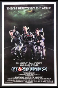 GHOSTBUSTERS BILL MURRAY DAN AYKROYD 1984 1-SHEET ROLLED - Picture 1 of 1