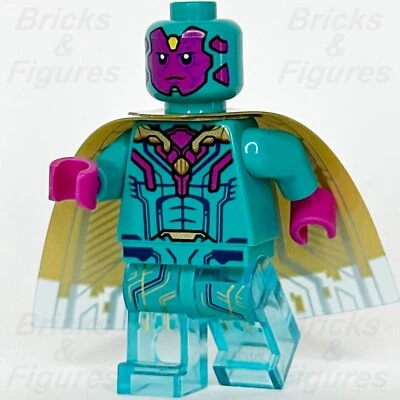LEGO® Super Heroes Vision Minifigure Avengers Marvel Dark Turquoise 76269 sh916 - Image 1 of 3