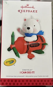 Hallmark Keepsake Ornament I Can Do It! Crayola Christmas Tree Decoration 2013 - Picture 1 of 3