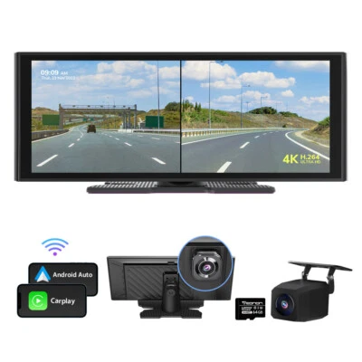 CAM+Eonon P4 CarPlay Android Auto Tragbar 10,2" IPS Autoradio Bluetooth GPS Navi - Bild 1 von 4