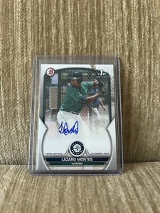 2023 Bowman Auto Lazaro Montes 1st Bowman Paper Prospect PPA-LMS Mariners - Picture 1 of 2
