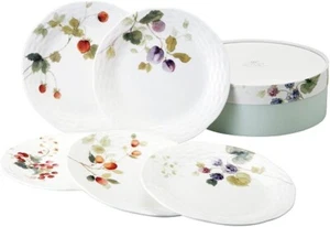 Juego de 5 platos surtidos NARUMI Lucy Garden 17 cm plato hueso China Japón nuevo seguimiento # - Imagen 1 de 5