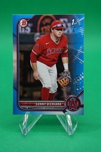 2022 Bowman Draft Base Blue SP /150 #BD-16 Sonny DiChiara Angels GS1