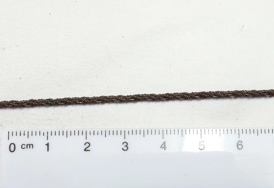 Zopfkette (1,5 mm), Meterware (roh) aus Tombak, 20 Meter - Bild 1 von 1