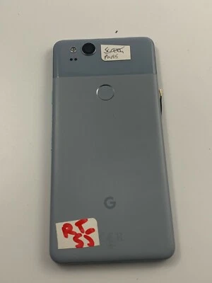 Google Pixel 2 Rear Housing Replacement Blue With Parts rt55 - Image 1 of 4