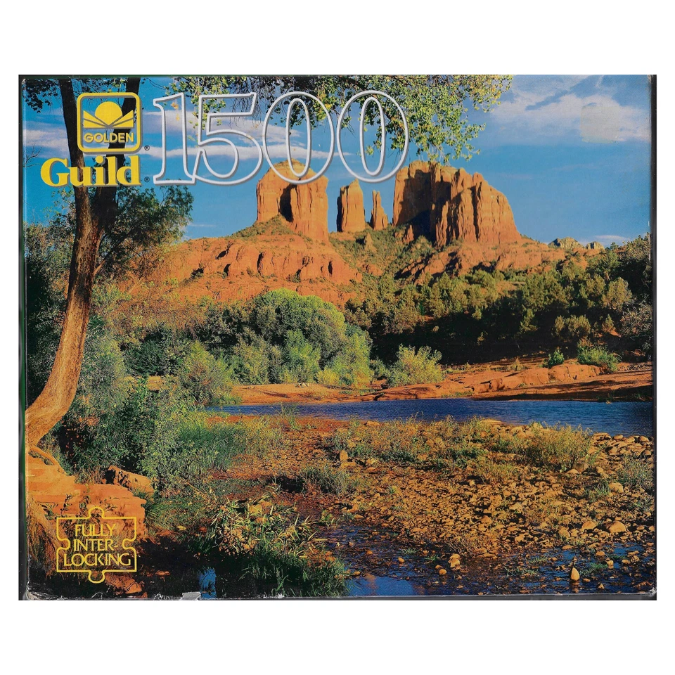 Головоломка Golden Guild 1500 шт. — Red Rock Crossing 27 дюймов x 33 дюйма - Изображение 1 из 1
