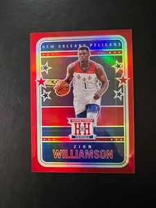 2020-21 Chronicles Hometown Heroes Zion Williamson Red Prizm Pelicans #d 028/149