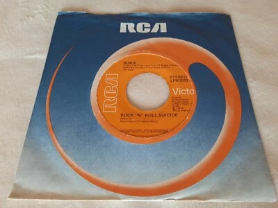 David Bowie ROCK 'N' ROLL SUICIDE/QUICKSAND 7" original USA press **VG++ vinyl** - Image 1 of 3
