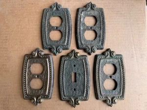 Antique Vintage Brass Electrical Outlet & Light Switch Wall Covers - Picture 1 of 1