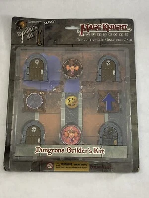 MAGE KNIGHT Dungeons Miniatures 游戏地牢建造者套件 NIP WizKids 2002 — 第 1/4 张图片