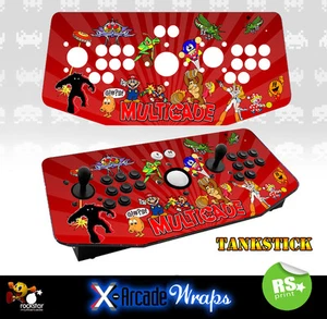 Multi Game v1 X Arcade Artwork Tankstick Overlay Graphic Sticker - Picture 1 of 1