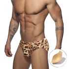 New Arrival Mens Sexy Yellow Bikini Briefs With Big Pouch Cup And Swim Cap