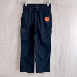 Children’s Place Boys Elastic Drawstring Waist Cargo Chino Pants Navy Size 6 - Picture 1 of 9
