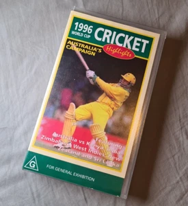 1996 CRICKET WORLD CUP AUSTRALIA'S CAMPAIGN VIDEO not DVD ALL 7 GAMES HIGHLIGHTS - Picture 1 of 2