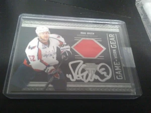 PARCHE DE TITANIO PANINI MIKE GREEN 2011-12 FIRMADO A MANO AUTO SP - Imagen 1 de 1