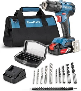 DongCheng Cordless Drill Driver 20V Max,1/2” Keyless Chuck Brushless Power Drill - Picture 1 of 8