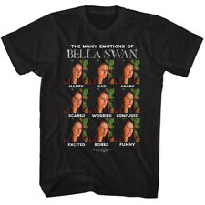 Twilight Movie Saga T- Shirt Emotions of Bella Swan New Licensed Black Cotton