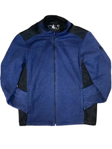 ZeroXPosur Fleece Men’s L Black & BlueSoft Shell Lightweight Zip Up Performance - Picture 1 of 8