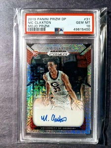 2019 Panini Prizm Draft Picks Mojo Prizm Nic Claxton Auto #/49 PSA 10  - Picture 1 of 2
