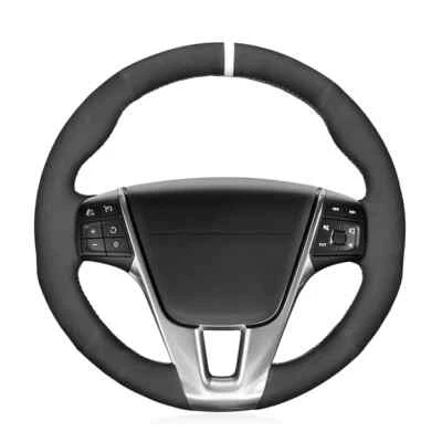 Faux Suede Steering Wheel Cover for Volvo S80 V70 XC70 2012-2015 V40 2013-2019 - Image 1 of 4
