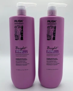 RUSK SENSORIES BRIGHT SHAMPOO 33.8 OZ Lot Of 2 - Picture 1 of 1