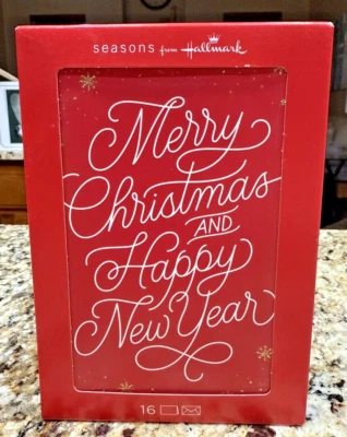 Seasons from Hallmark Boxed 16 Cards w/Envelope Merry Christmas & Happy New Year - Image 1 of 4