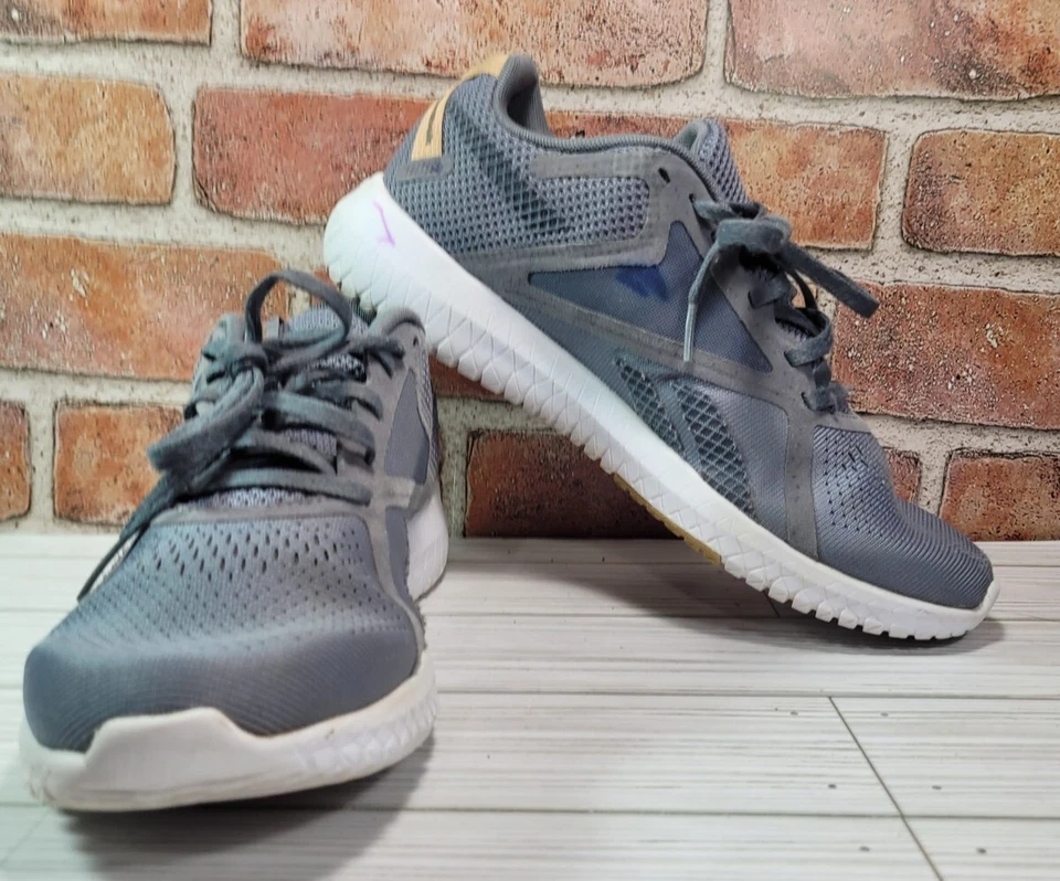 Reebok мужской Flexagon EH1151 серый кроссовки размер 9 памяти Tech - Изображение 1 из 4