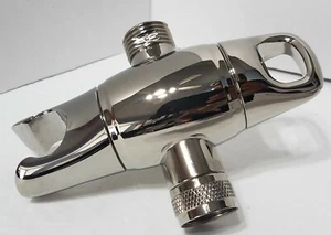 4-Function Shower Arm Diverter POLISHED NICKLE -Showerhead, Handheld, Pause - Picture 1 of 9
