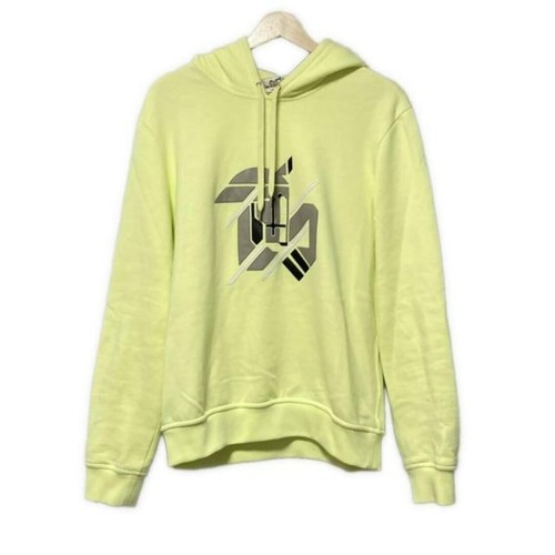 HERMÈS Felpa con cappuccio Hermes taglia S donna 31 5764 verde chiaro grigio nero maniche lunghe