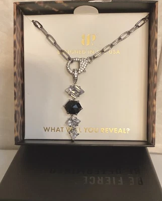 Bomb Party UNTAMED Necklace- "Drip With Bite" on Hematite - Image 1 of 4