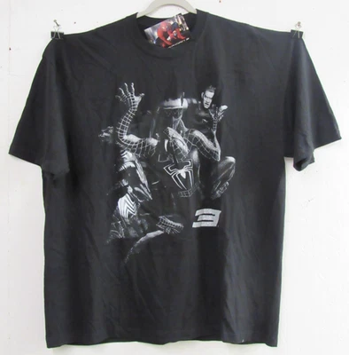 Mad Engine 2007 Marvel Spider-Man 3 Movie Promo T-Shirt 3XL Black NWT HH646 - Image 1 of 4