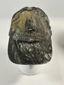 Red Head Duck Camo Snapback Hat Rare All-Over Mesh Hunter Trucker Cap Adjustable - Picture 1 of 12