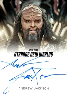 Star Trek Strange New Worlds Season 2 Autograph Andrew Jackson as D'Chok - Picture 1 of 3