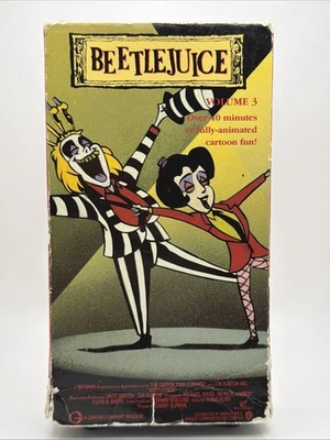 Beetlejuice Volume 3 VHS Video Animated Cartoon 1989 1990 Vintage - Image 1 of 4