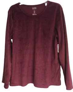 Croft & Barrow Large Purple Soft Sleepwear Top NWT Long Sleeve Round Neck - Picture 1 of 11