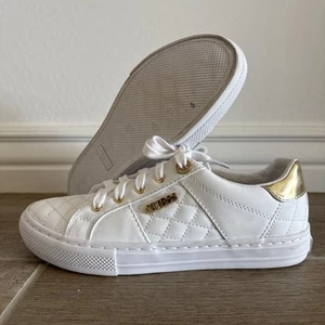 GUESS Women's Loven Lace Up Sneaker Shoes White Size 7 M - Picture 1 of 11